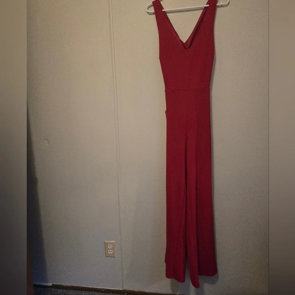 CRYSTAL CITY Halter Jumpsuit Wideleg Womens Size Large